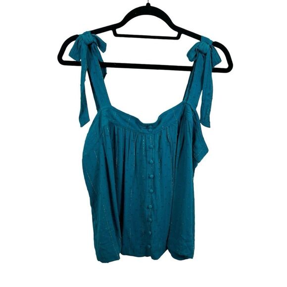 Brand new with Tags Ladie Rose + Olive Turquoise and Gold Tank Top Size XL - Picture 3 of 14